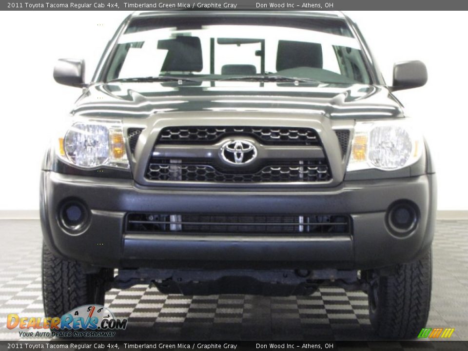 2011 Toyota Tacoma Regular Cab 4x4 Timberland Green Mica / Graphite Gray Photo #2