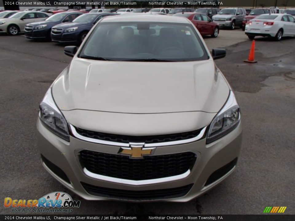 2014 Chevrolet Malibu LS Champagne Silver Metallic / Jet Black/Titanium Photo #2