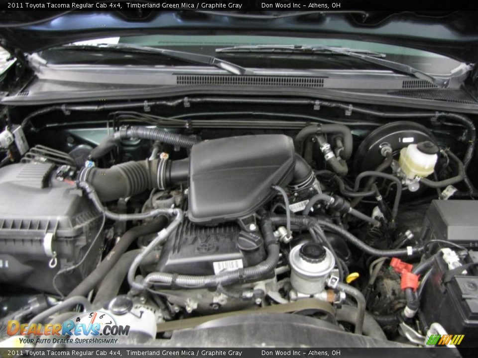 2011 Toyota Tacoma Regular Cab 4x4 Timberland Green Mica / Graphite Gray Photo #5