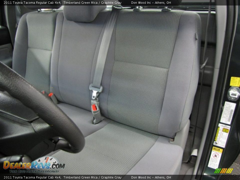 2011 Toyota Tacoma Regular Cab 4x4 Timberland Green Mica / Graphite Gray Photo #6