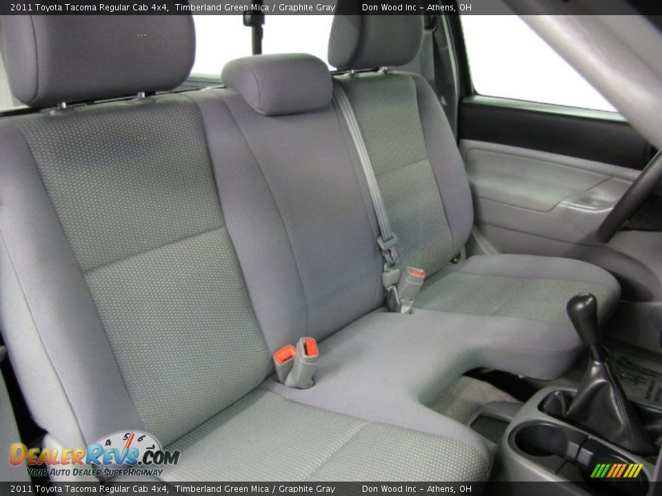2011 Toyota Tacoma Regular Cab 4x4 Timberland Green Mica / Graphite Gray Photo #7