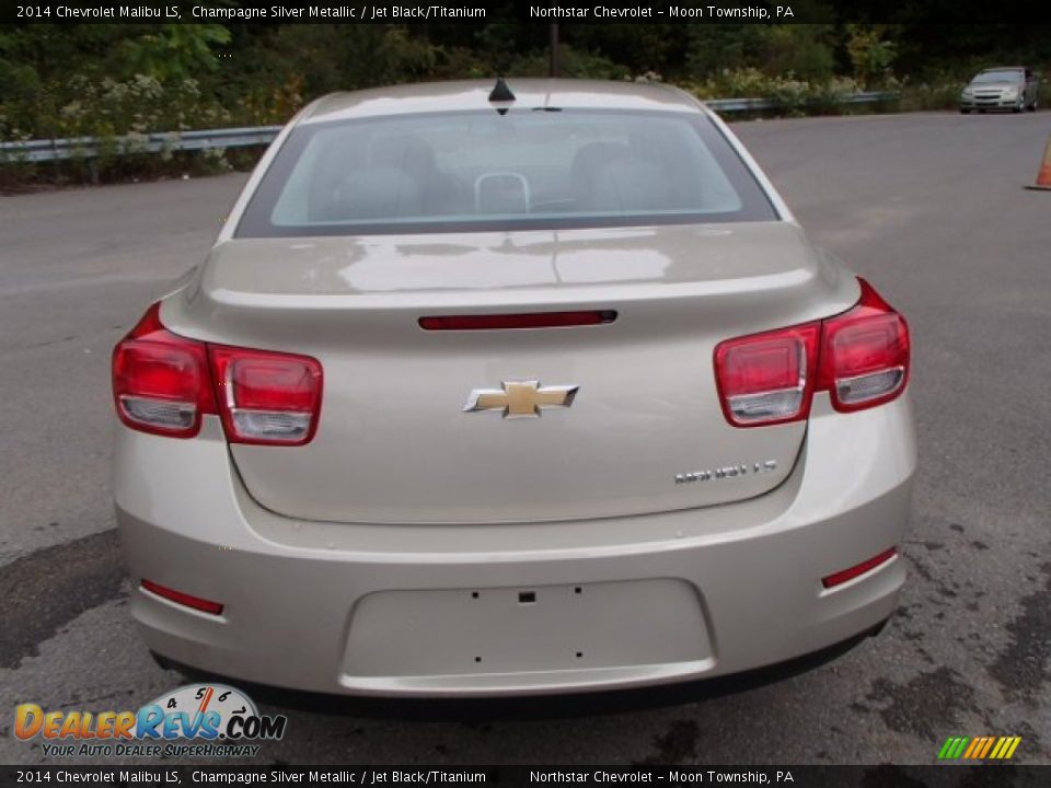 2014 Chevrolet Malibu LS Champagne Silver Metallic / Jet Black/Titanium Photo #6