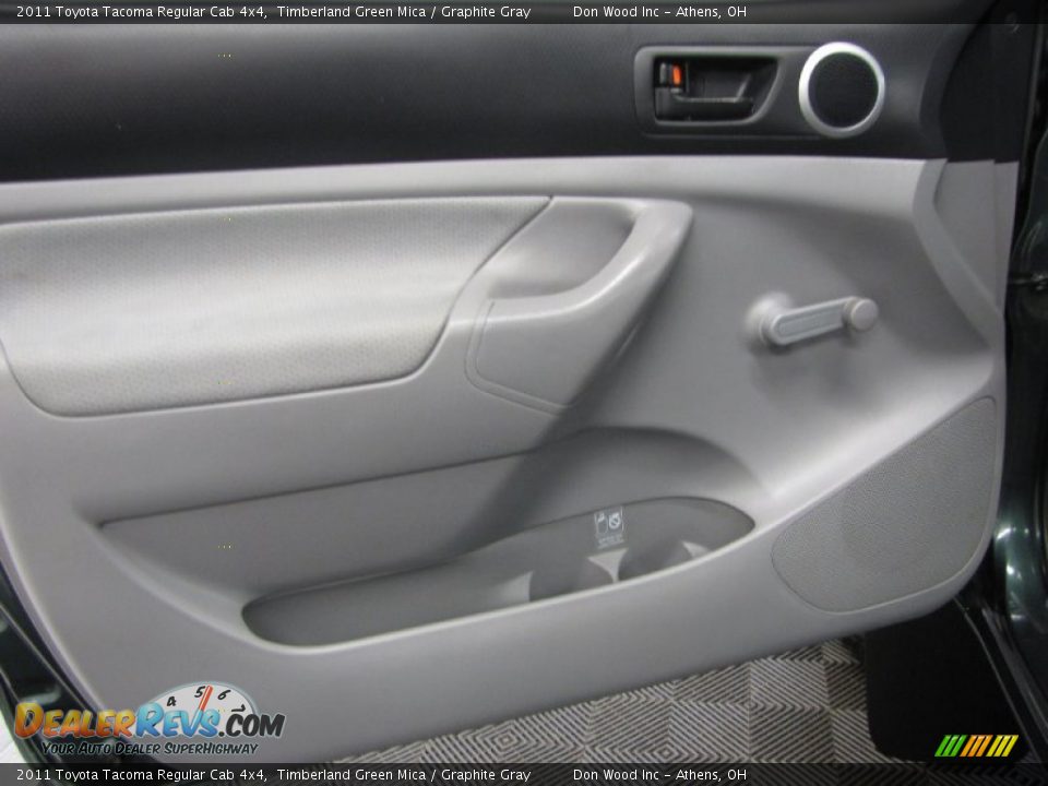 2011 Toyota Tacoma Regular Cab 4x4 Timberland Green Mica / Graphite Gray Photo #8