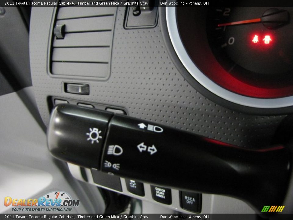 2011 Toyota Tacoma Regular Cab 4x4 Timberland Green Mica / Graphite Gray Photo #11