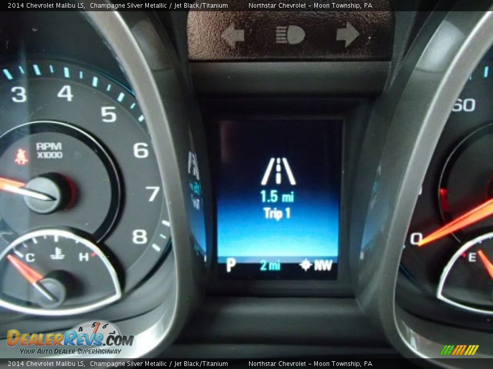 2014 Chevrolet Malibu LS Champagne Silver Metallic / Jet Black/Titanium Photo #19