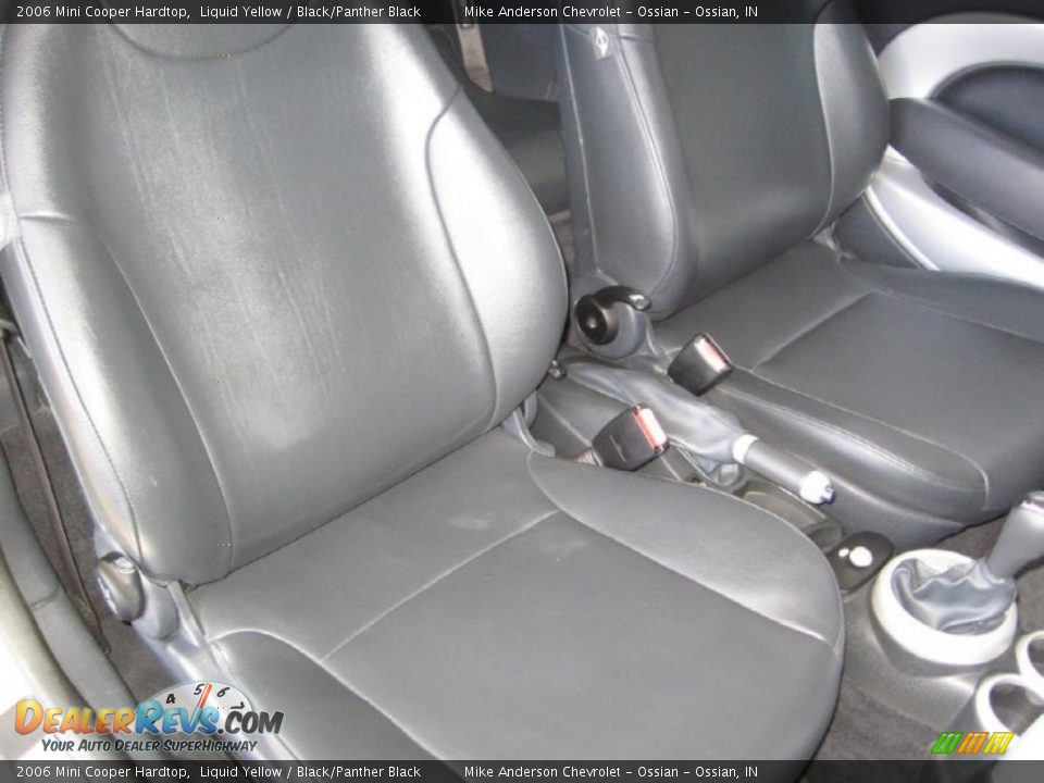 2006 Mini Cooper Hardtop Liquid Yellow / Black/Panther Black Photo #12