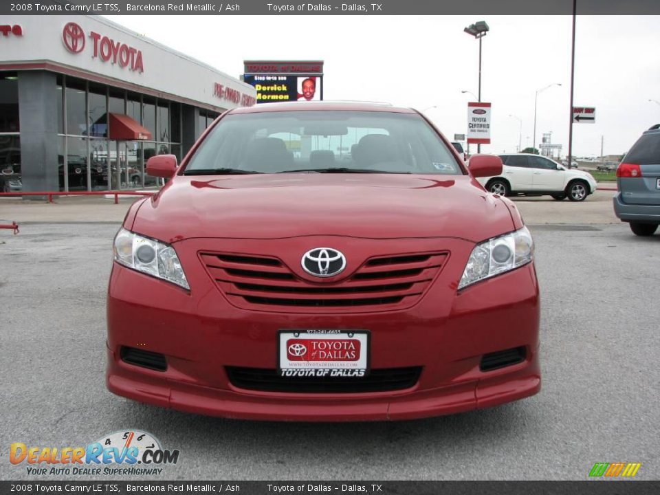 2008 Toyota Camry LE TSS Barcelona Red Metallic / Ash Photo #3