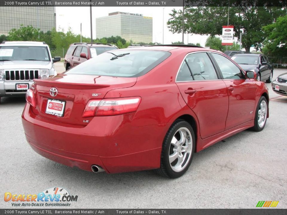2008 Toyota Camry LE TSS Barcelona Red Metallic / Ash Photo #6
