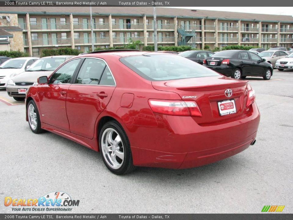 2008 Toyota Camry LE TSS Barcelona Red Metallic / Ash Photo #8