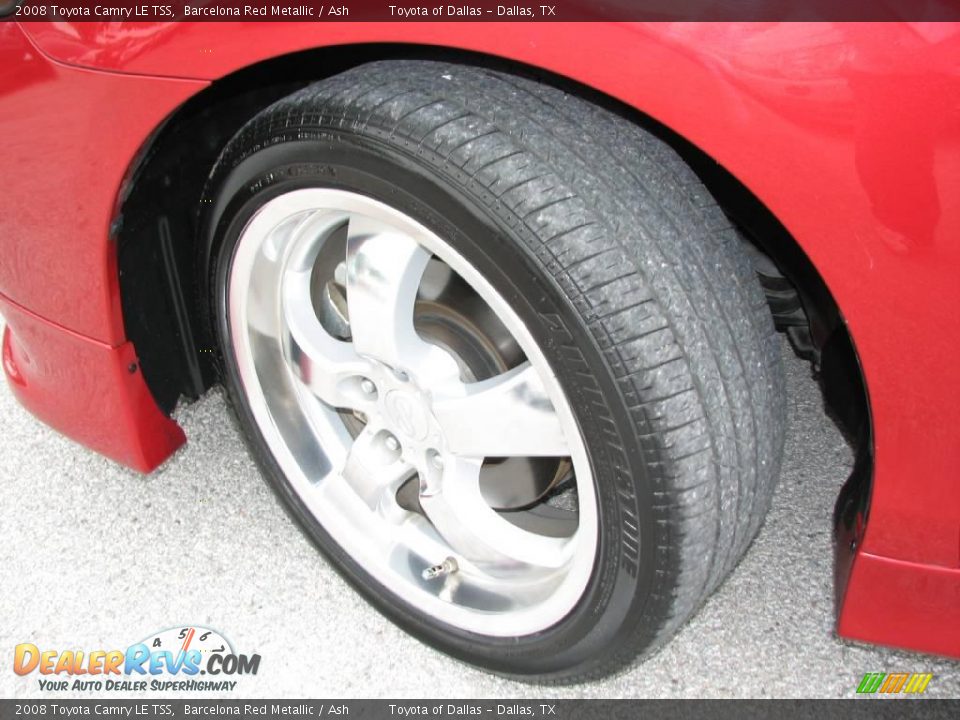 2008 Toyota Camry LE TSS Barcelona Red Metallic / Ash Photo #13