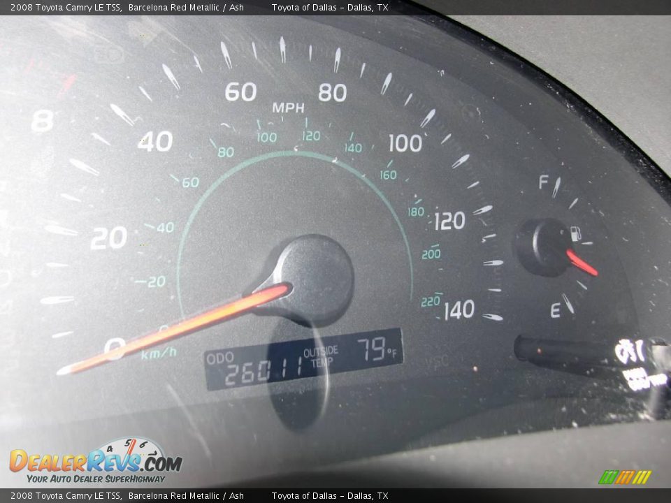 2008 Toyota Camry LE TSS Barcelona Red Metallic / Ash Photo #14