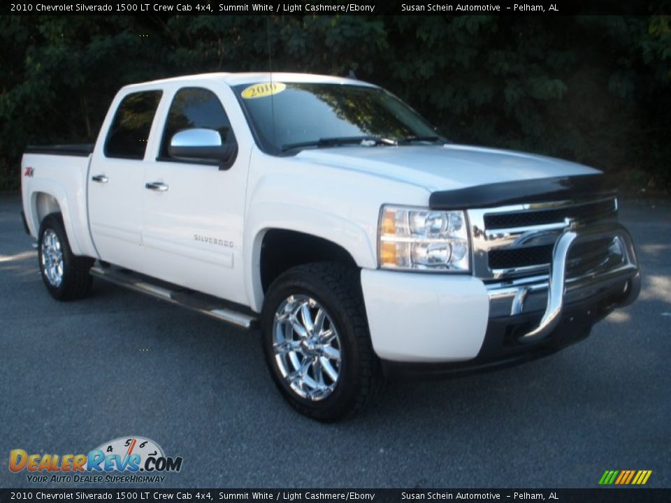 2010 Chevrolet Silverado 1500 LT Crew Cab 4x4 Summit White / Light Cashmere/Ebony Photo #1