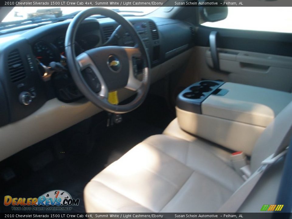 2010 Chevrolet Silverado 1500 LT Crew Cab 4x4 Summit White / Light Cashmere/Ebony Photo #4