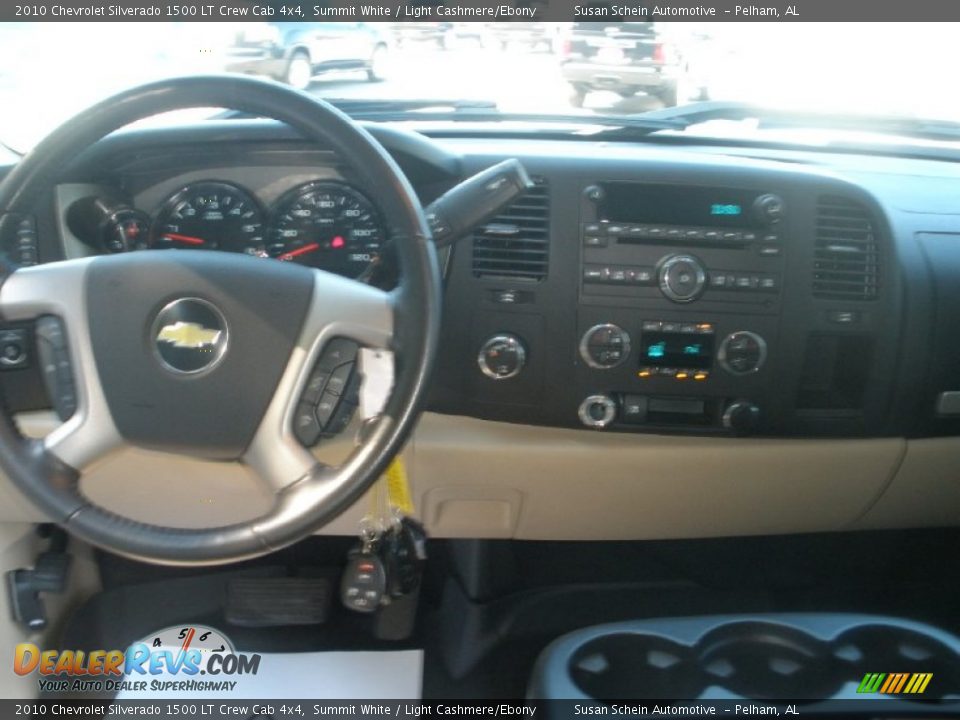 2010 Chevrolet Silverado 1500 LT Crew Cab 4x4 Summit White / Light Cashmere/Ebony Photo #5