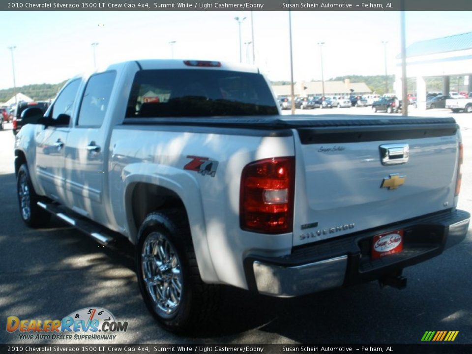 2010 Chevrolet Silverado 1500 LT Crew Cab 4x4 Summit White / Light Cashmere/Ebony Photo #9