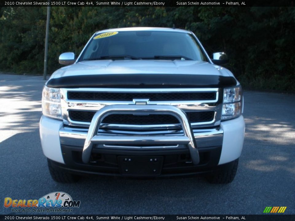2010 Chevrolet Silverado 1500 LT Crew Cab 4x4 Summit White / Light Cashmere/Ebony Photo #11