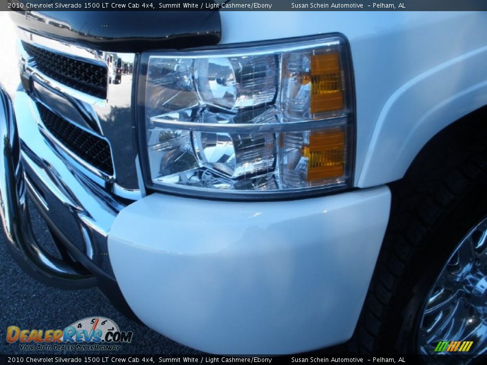 2010 Chevrolet Silverado 1500 LT Crew Cab 4x4 Summit White / Light Cashmere/Ebony Photo #12