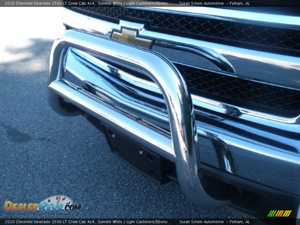 2010 Chevrolet Silverado 1500 LT Crew Cab 4x4 Summit White / Light Cashmere/Ebony Photo #13