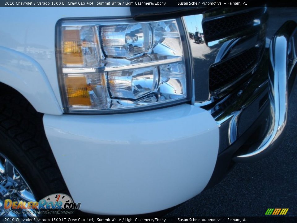 2010 Chevrolet Silverado 1500 LT Crew Cab 4x4 Summit White / Light Cashmere/Ebony Photo #14
