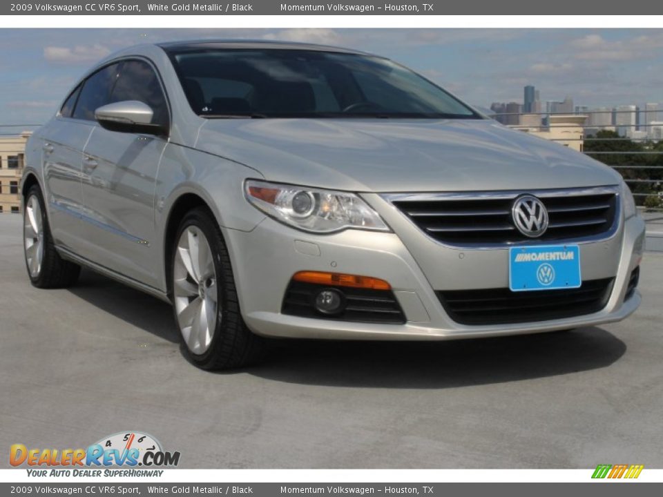 2009 Volkswagen CC VR6 Sport White Gold Metallic / Black Photo #1