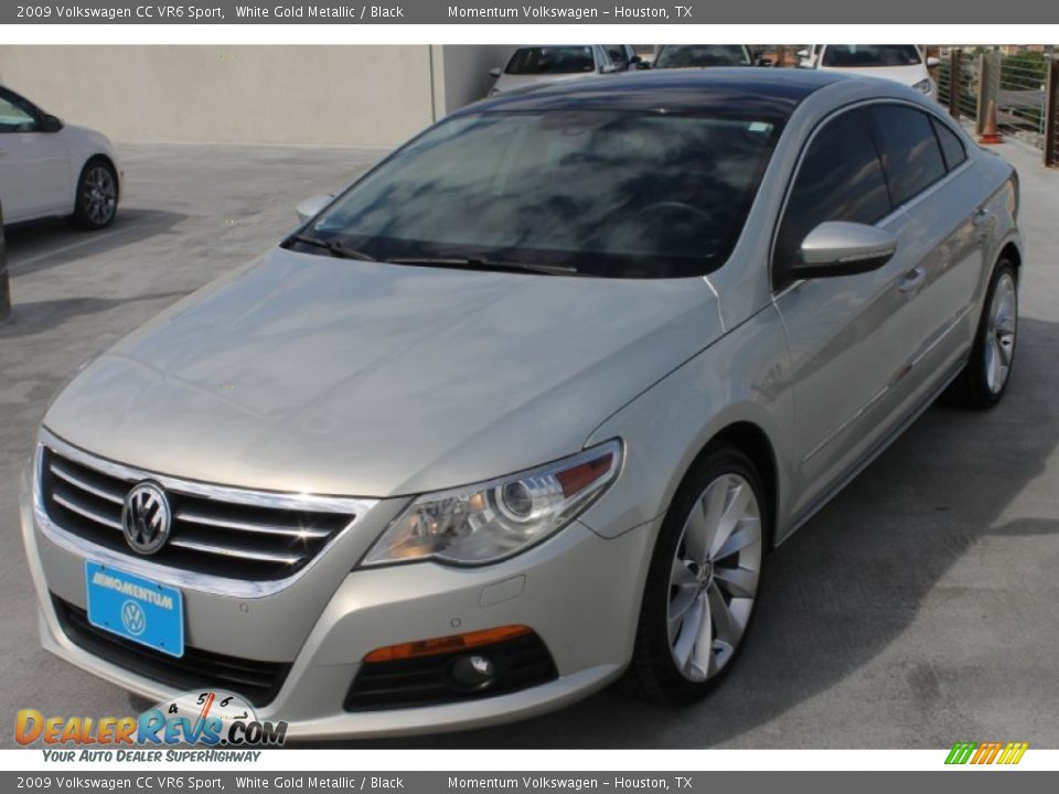 2009 Volkswagen CC VR6 Sport White Gold Metallic / Black Photo #3
