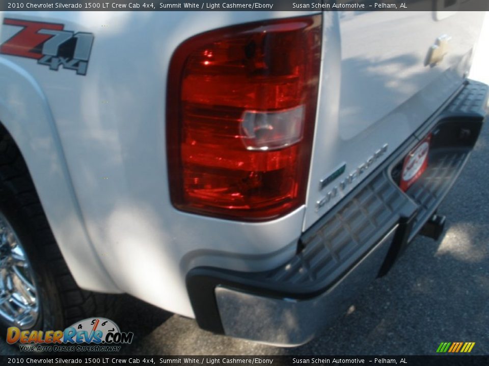 2010 Chevrolet Silverado 1500 LT Crew Cab 4x4 Summit White / Light Cashmere/Ebony Photo #18