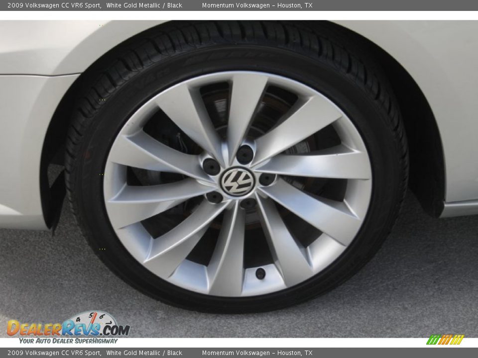 2009 Volkswagen CC VR6 Sport White Gold Metallic / Black Photo #4