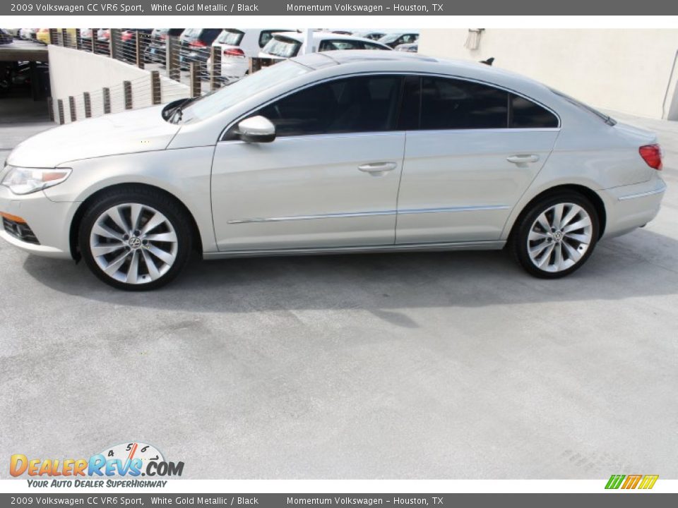 2009 Volkswagen CC VR6 Sport White Gold Metallic / Black Photo #5