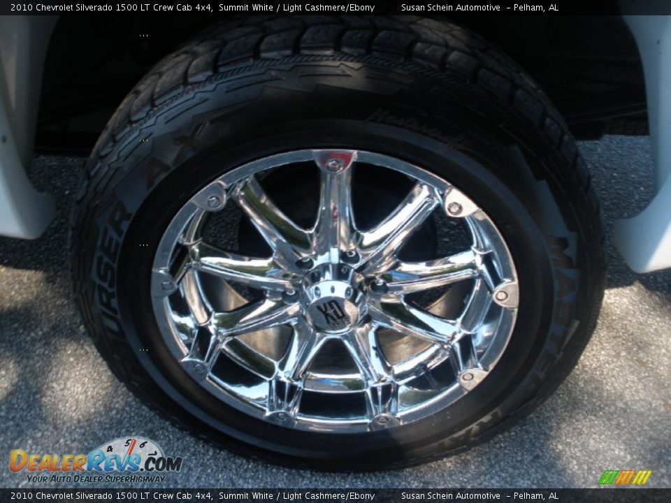 2010 Chevrolet Silverado 1500 LT Crew Cab 4x4 Summit White / Light Cashmere/Ebony Photo #19