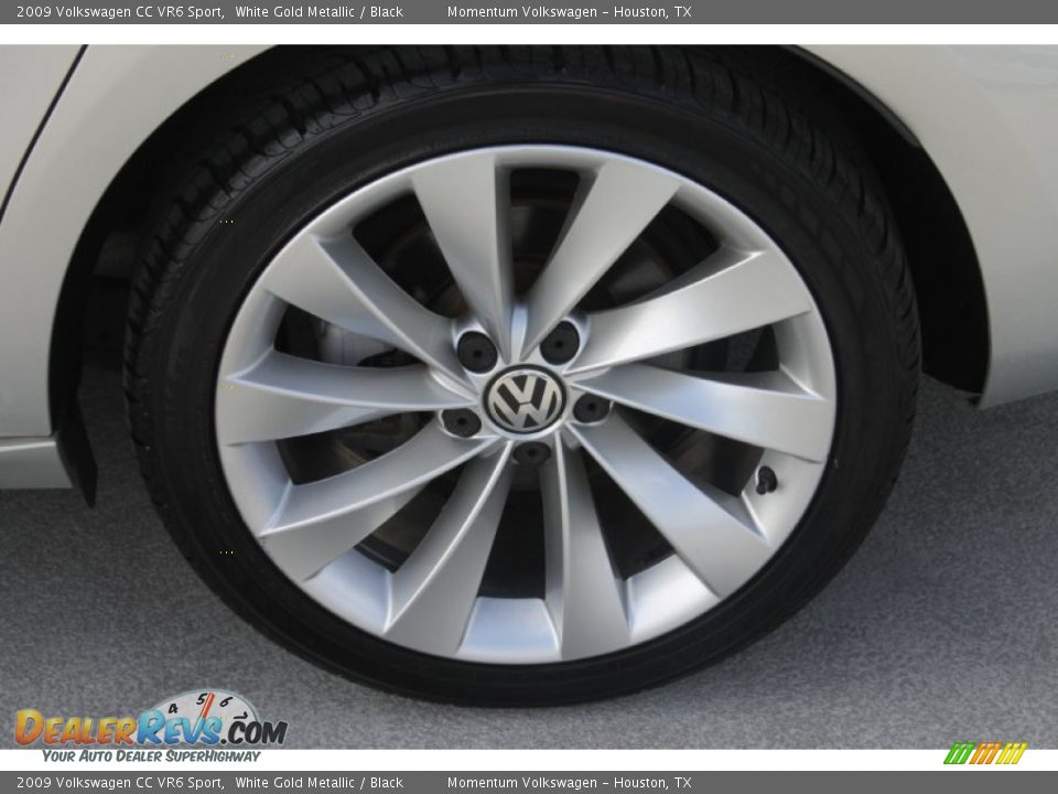 2009 Volkswagen CC VR6 Sport White Gold Metallic / Black Photo #6