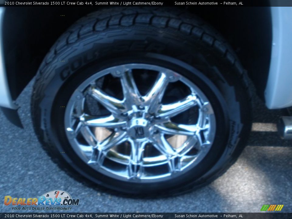 2010 Chevrolet Silverado 1500 LT Crew Cab 4x4 Summit White / Light Cashmere/Ebony Photo #20