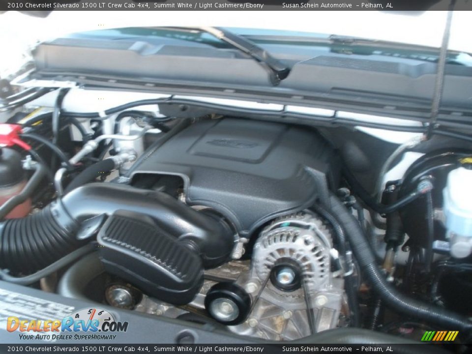 2010 Chevrolet Silverado 1500 LT Crew Cab 4x4 Summit White / Light Cashmere/Ebony Photo #21