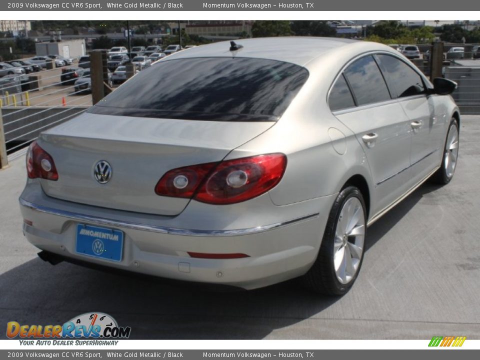 2009 Volkswagen CC VR6 Sport White Gold Metallic / Black Photo #9