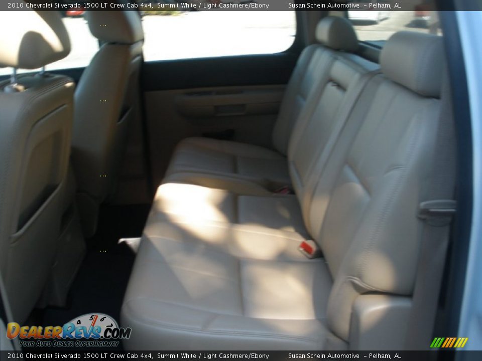 2010 Chevrolet Silverado 1500 LT Crew Cab 4x4 Summit White / Light Cashmere/Ebony Photo #23