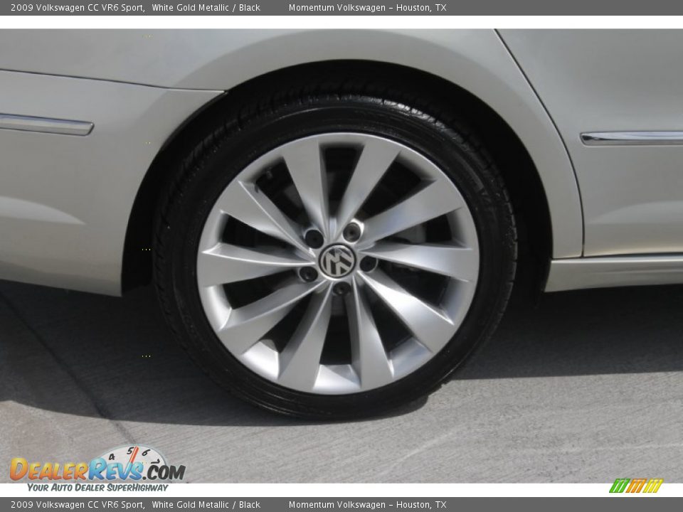 2009 Volkswagen CC VR6 Sport White Gold Metallic / Black Photo #10
