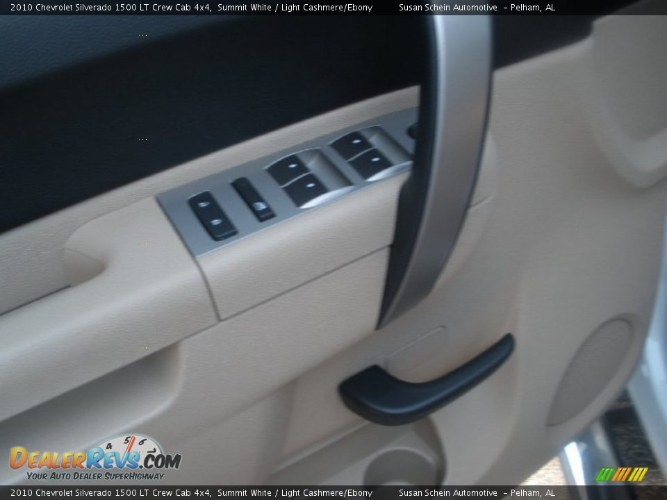 2010 Chevrolet Silverado 1500 LT Crew Cab 4x4 Summit White / Light Cashmere/Ebony Photo #24