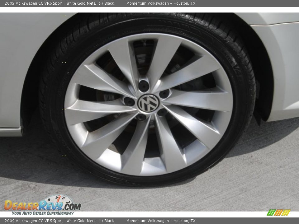 2009 Volkswagen CC VR6 Sport White Gold Metallic / Black Photo #12