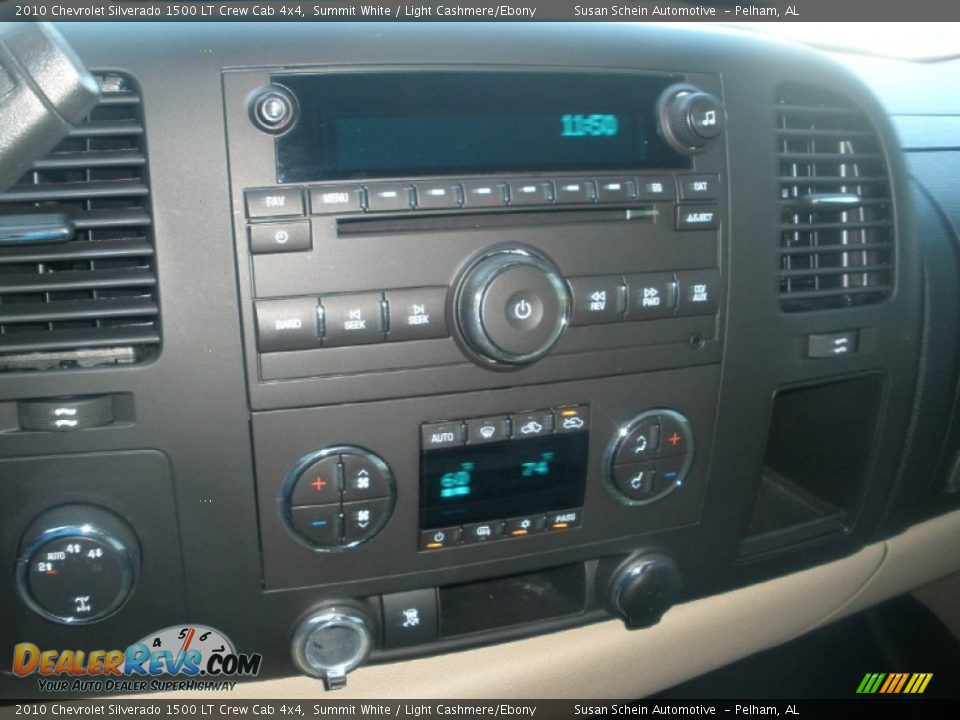 2010 Chevrolet Silverado 1500 LT Crew Cab 4x4 Summit White / Light Cashmere/Ebony Photo #27