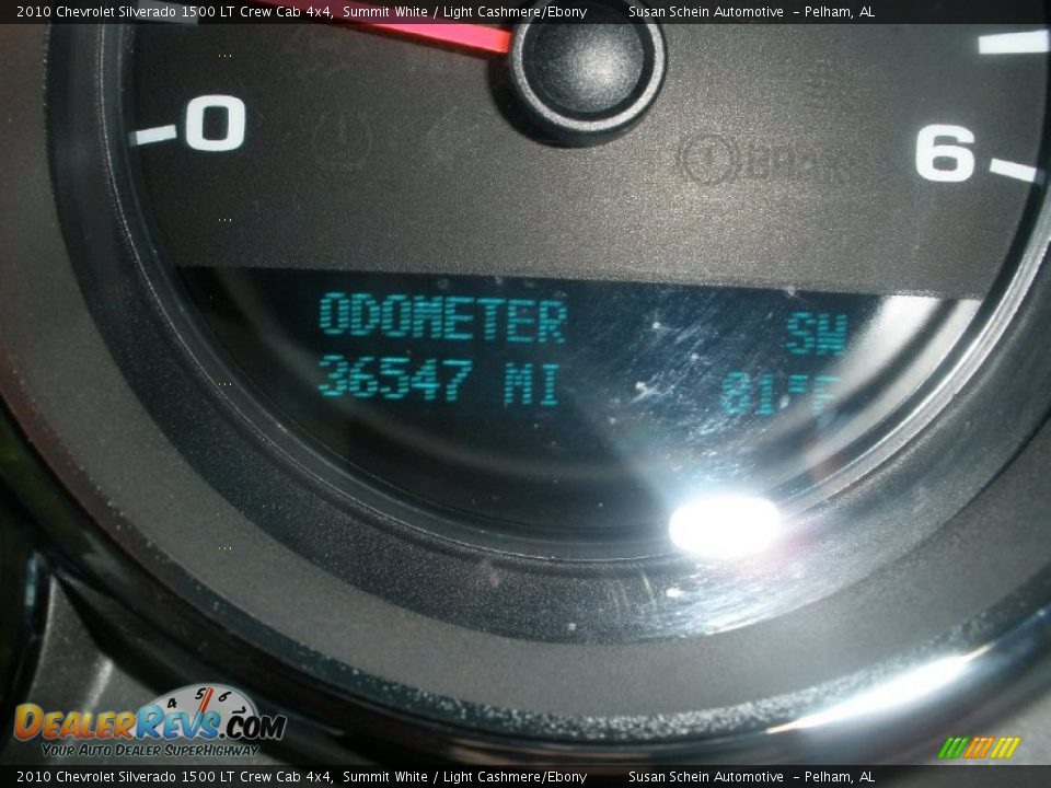 2010 Chevrolet Silverado 1500 LT Crew Cab 4x4 Summit White / Light Cashmere/Ebony Photo #28
