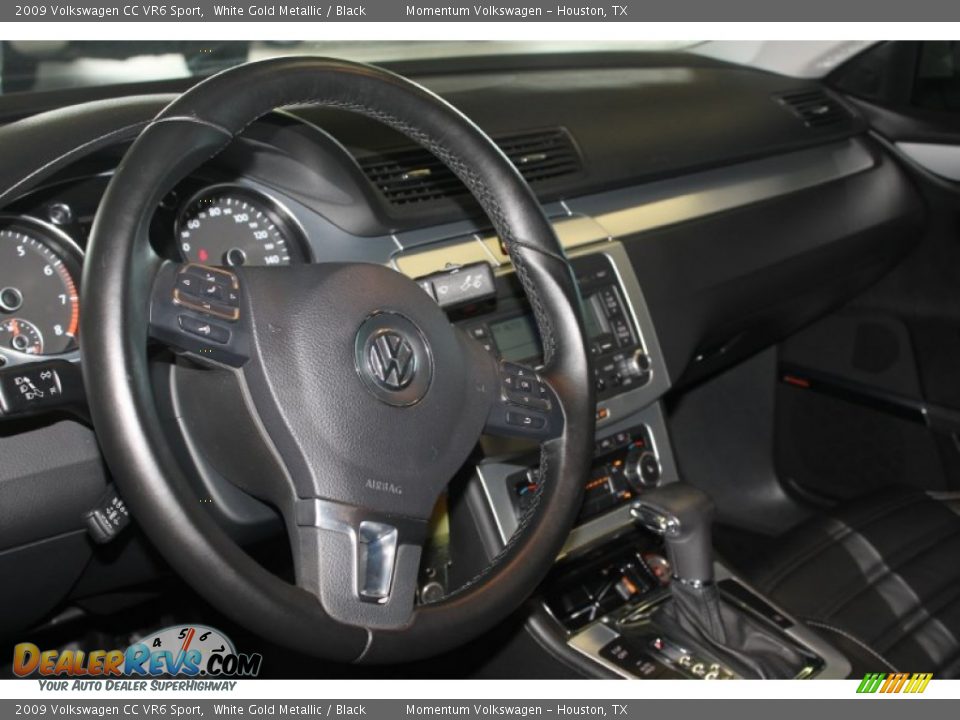 2009 Volkswagen CC VR6 Sport White Gold Metallic / Black Photo #16