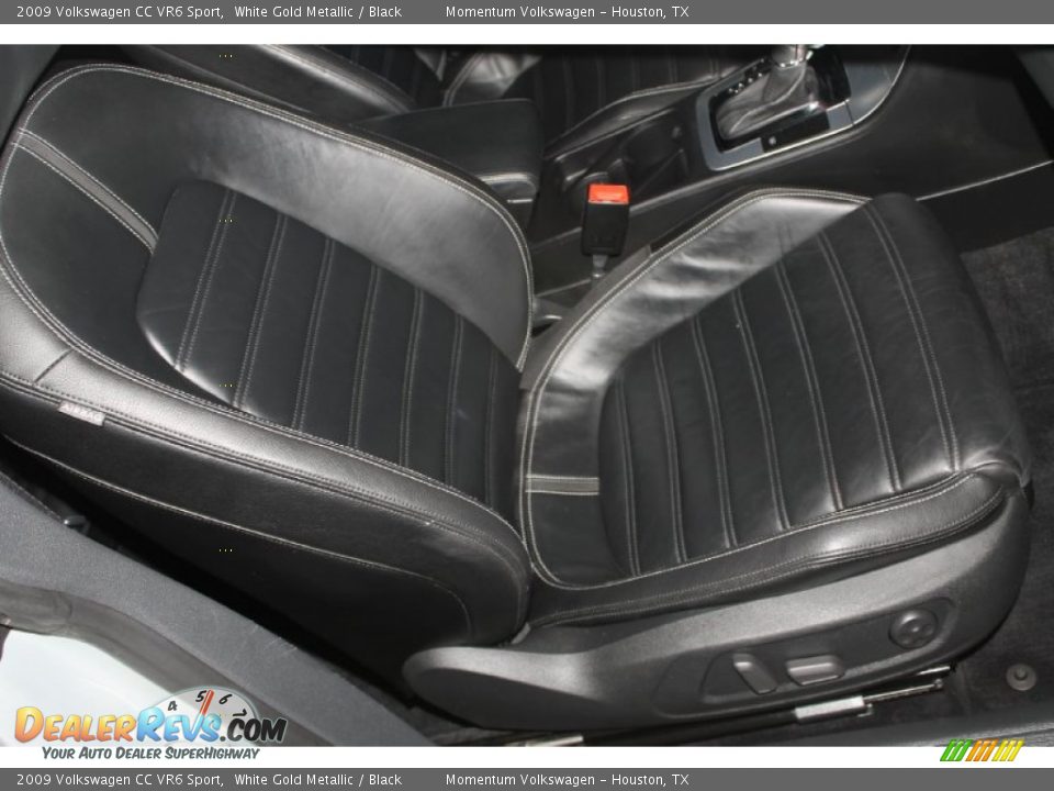 2009 Volkswagen CC VR6 Sport White Gold Metallic / Black Photo #35