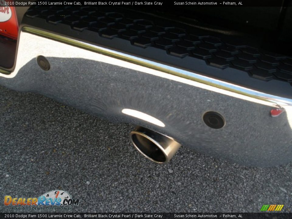 2010 Dodge Ram 1500 Laramie Crew Cab Brilliant Black Crystal Pearl / Dark Slate Gray Photo #18