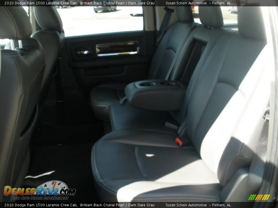 2010 Dodge Ram 1500 Laramie Crew Cab Brilliant Black Crystal Pearl / Dark Slate Gray Photo #22