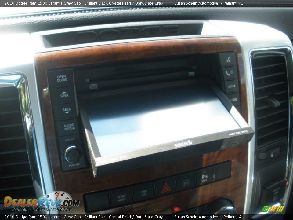 2010 Dodge Ram 1500 Laramie Crew Cab Brilliant Black Crystal Pearl / Dark Slate Gray Photo #26