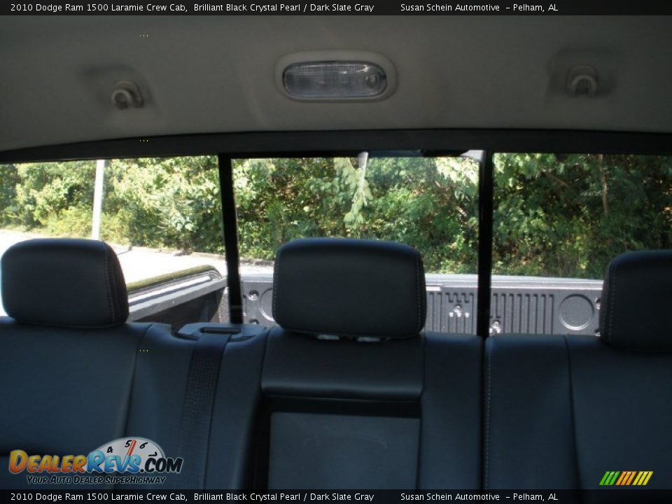 2010 Dodge Ram 1500 Laramie Crew Cab Brilliant Black Crystal Pearl / Dark Slate Gray Photo #28