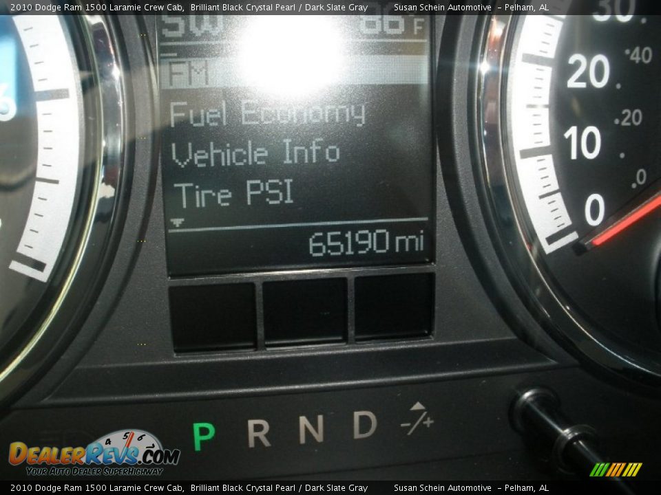 2010 Dodge Ram 1500 Laramie Crew Cab Brilliant Black Crystal Pearl / Dark Slate Gray Photo #30