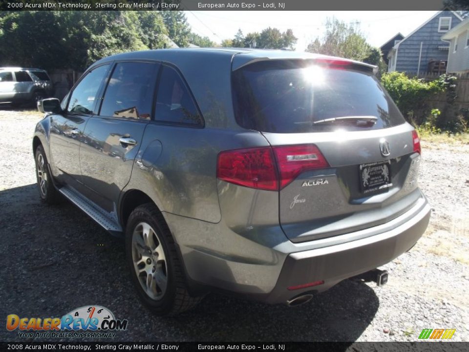 2008 Acura MDX Technology Sterling Gray Metallic / Ebony Photo #4