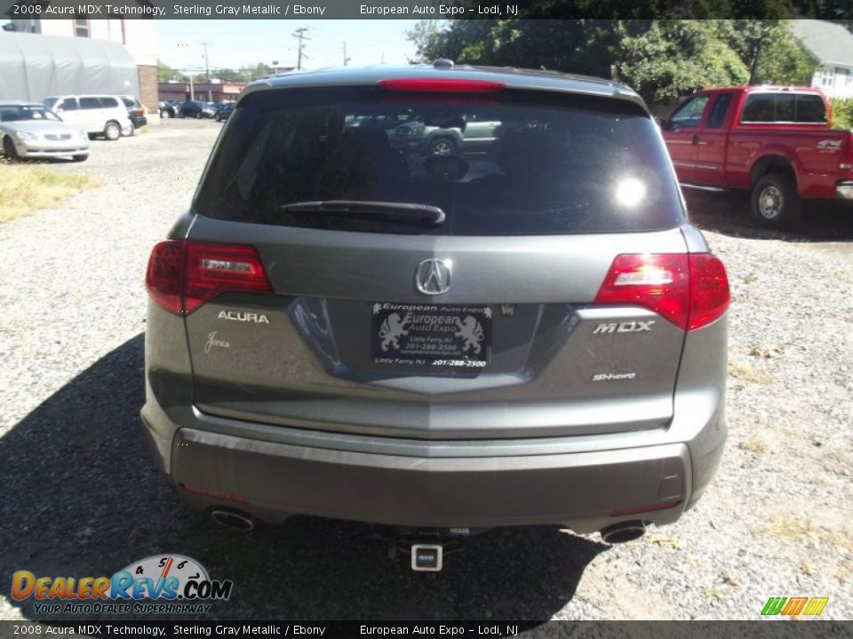 2008 Acura MDX Technology Sterling Gray Metallic / Ebony Photo #5