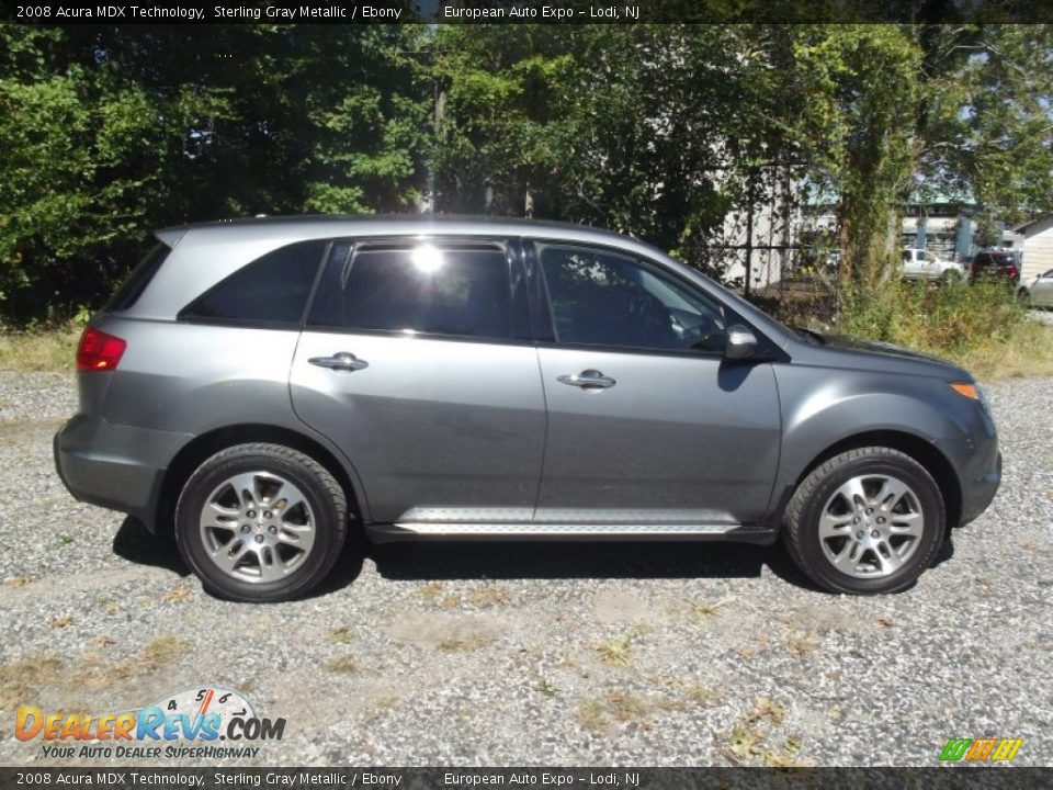 2008 Acura MDX Technology Sterling Gray Metallic / Ebony Photo #6
