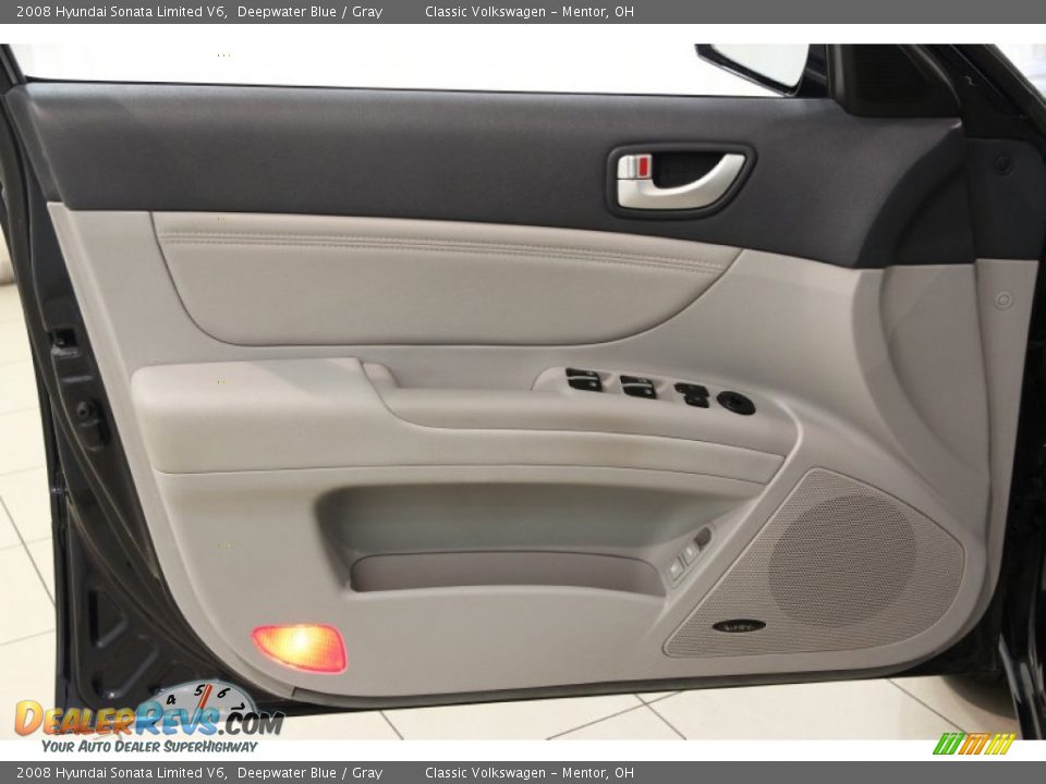 2008 Hyundai Sonata Limited V6 Deepwater Blue / Gray Photo #4